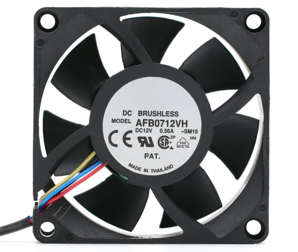 Lighting Hub Delta AFB0712VH Axial Fan 12V-0.56A DC Brushless Air Cooling Fan 5500 RPM 70 * 70 * 25mm 2-Wire-picture-16