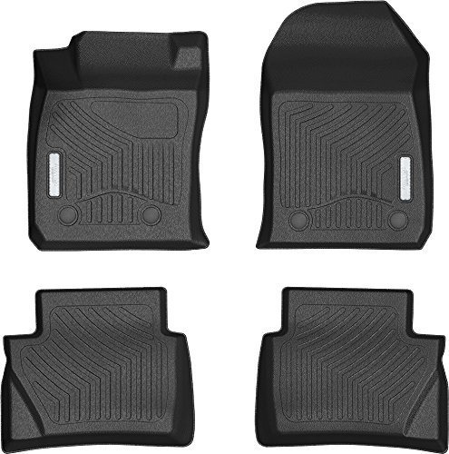 3D Complete Set Custom Fit All-Weather Floor Liners Floor Mats For Select 2014-2017 Ford Fiesta