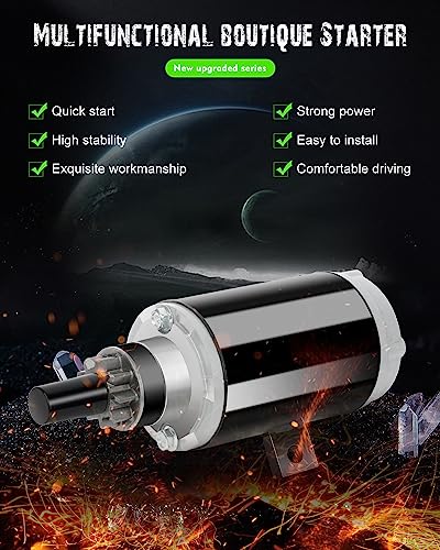 Image of SCITOO Starters New Compatible for Evinrude Engines - Marine Outboard E50DTL (3cyl) / E50EL (3cyl) / E50TTL (3cyl) / E60TTL 1998 E60EL / E60TL / E65WML 1986 1987 1988 MOT2001 5718