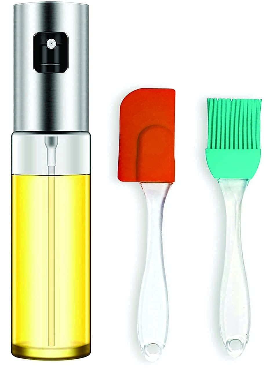 YKXIMS SK TRADES Oil Sprayer for Cooking, 100ml Oil Spray Bottle Versatile Glass for Cooking, Baking Roasting, Grilling with Silicone Oli Brush or Spatula (Combo Set) (Multicolor) (B0CH6JNZ1S) Amazon Price History, Amazon Price Tracker