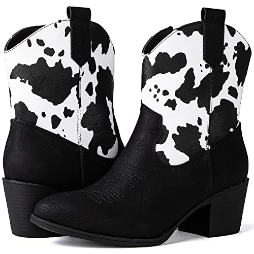Image of GLOBALWIN Cowboy Boots For Women Short Ankle Boots