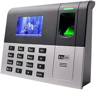 JUJETO Employee Time Clock, Clock System Biometric Fingerprint Attendance TCP/IP Communication with MF IC Card Reader System Office Punch Clock, Fingerprint Attendance