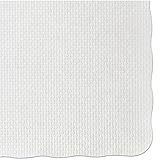 Hoffmaster PM32052 Knurl Embossed Scalloped Edge Placemats, 9 1/2 x 13 1/2, White, 1000/Carton (HFMPM32052)