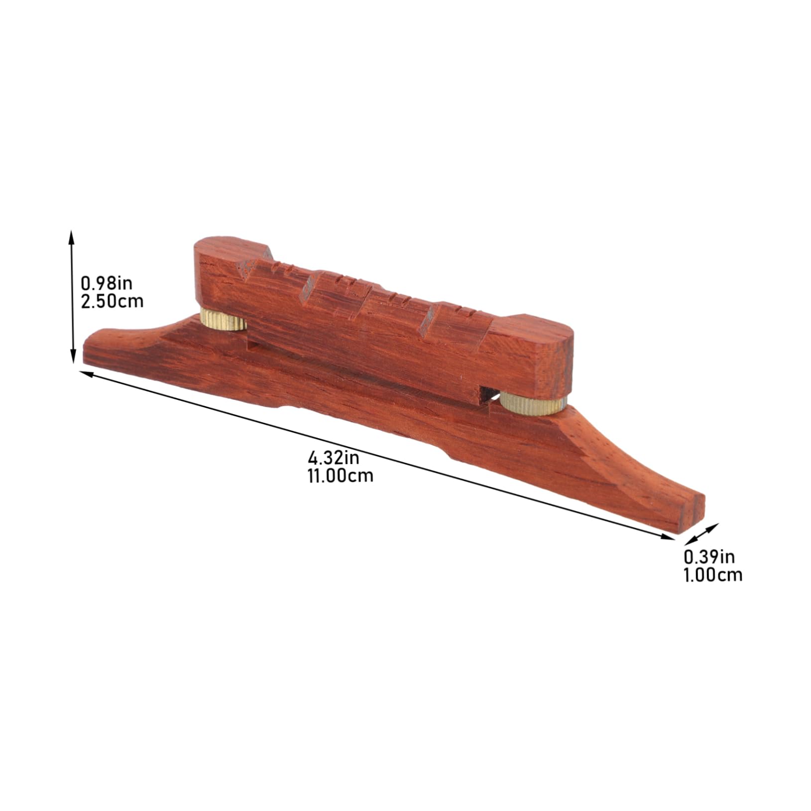 GOOHOCHY Adjustable Mandolin Bridge Wood Perfect for Mandolin Parts Replacement Random Color