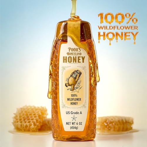 Miel pura salvaje 100% natural 454g botella exprimible miniatura 2