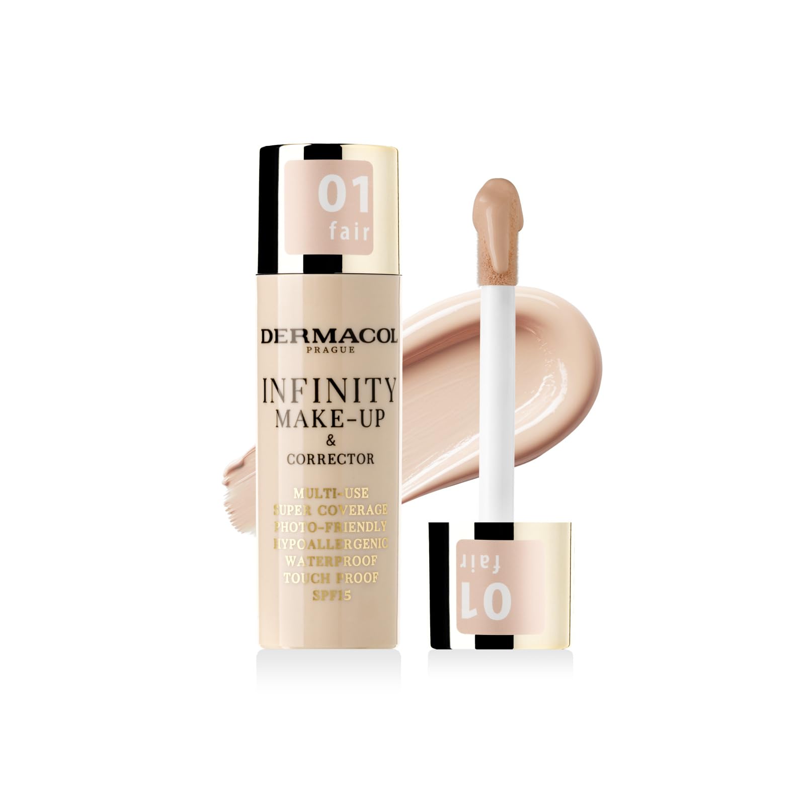 Sponsored Ad β Infinity make-up and corrector, Multi-use, Super coverage, Photo-friendly,Hypoallergenic,Waterproof, Touch proof, SPF 15, 01, Fair