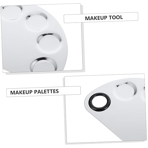 Stainless Steel Makeup Set of 4 Nail Art Mixing Plates Spatula for Professional and DIY Manicure for Makeup Artists and Nail Enthusiasts