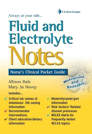 Fluid and Electrolyte Notes Nurse's Clinical Pocket Guide book cover