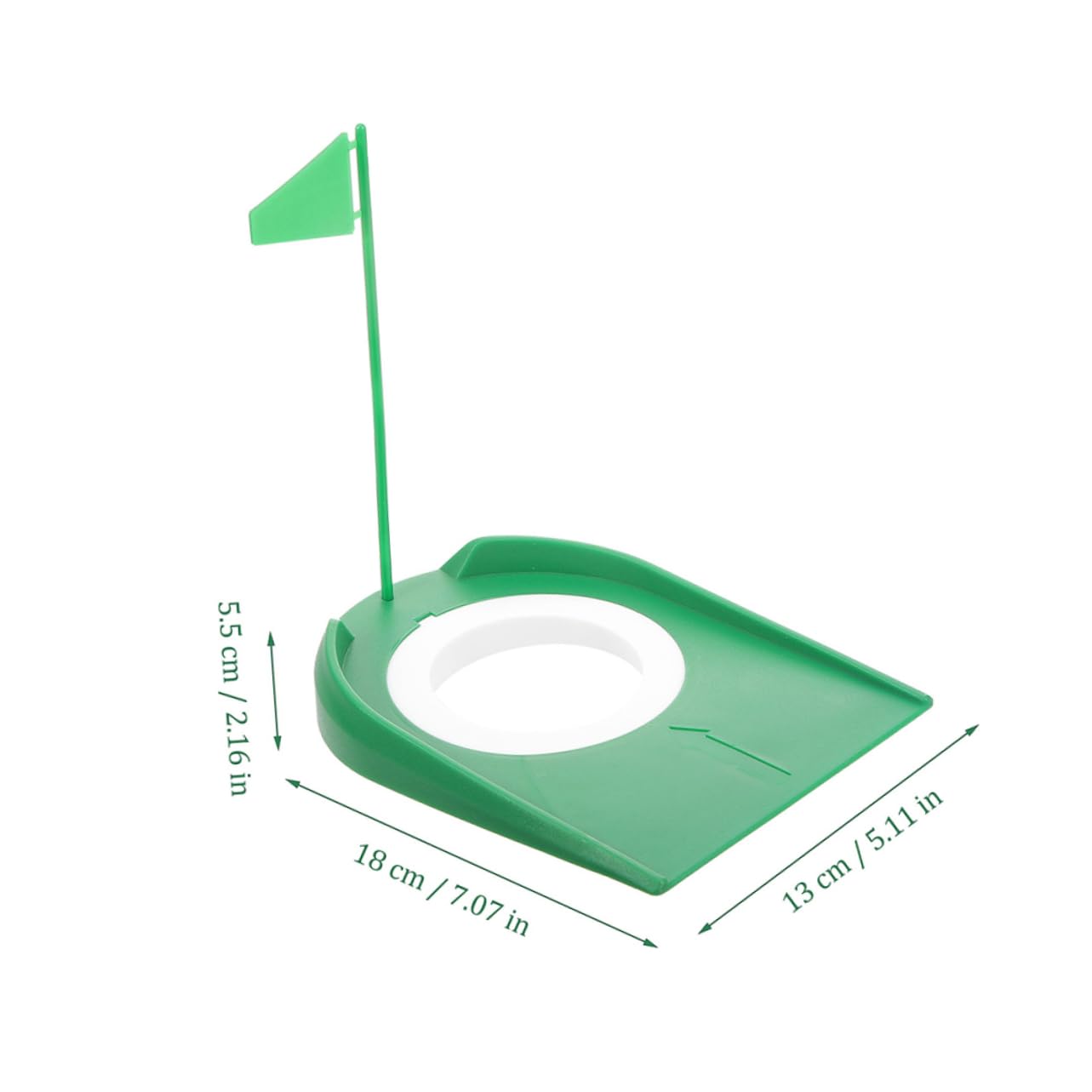 COOLHIYA Golf Putting Practice Device with Cup and Flags Indoor Training Gadget