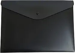 Pasta Envelope A4 Serena com Botão - Preta - Dello (0013.P.0030)