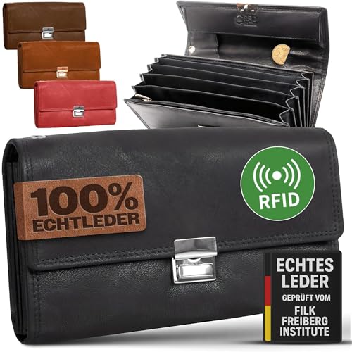 FLEXIBILITE Profi Kellner Geldbörse 100% Wasser Büffel [2026]...