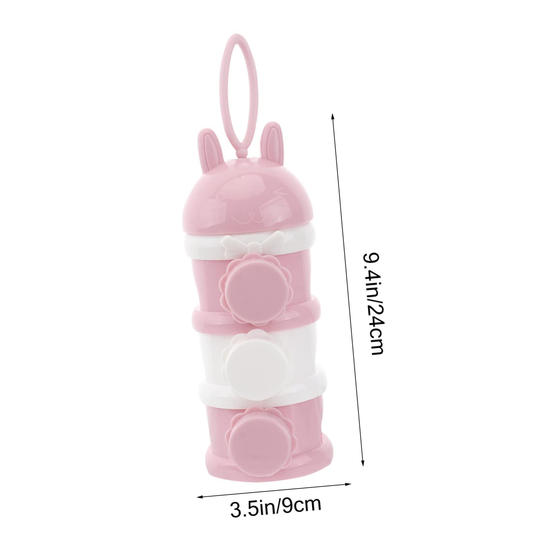 ERINGOGO Boxes Portable Container Travel 3 Compartment Milk Powder Case Safe Pp Material