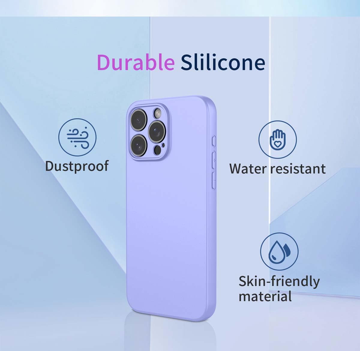 GOKEN Cover per Motorola Moto G75 - Custodia Antiurto in Silicone Morbido con Fodera in Tessuto Peluche, Design Elegante Monocromatico, Case -Viola