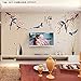 Boodecal Oriental Series 2016 Chinese Calligraphy Poems for Spring Festival Magpie Birds in Blossom Plum Flowers Wintersweet Wall Art Decals Stickers for Tv Sofa Home Art 54*32 Inches