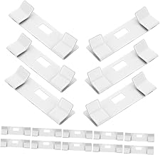 ULDIGI Folha De Substituição De Sombra Vertical 20Pcs Cortinas De Janela Brancas Etiquetas Brancas Persianas Brancas Clipes De Reparo De Persianas Verticais Fixador De Persianas Protetor