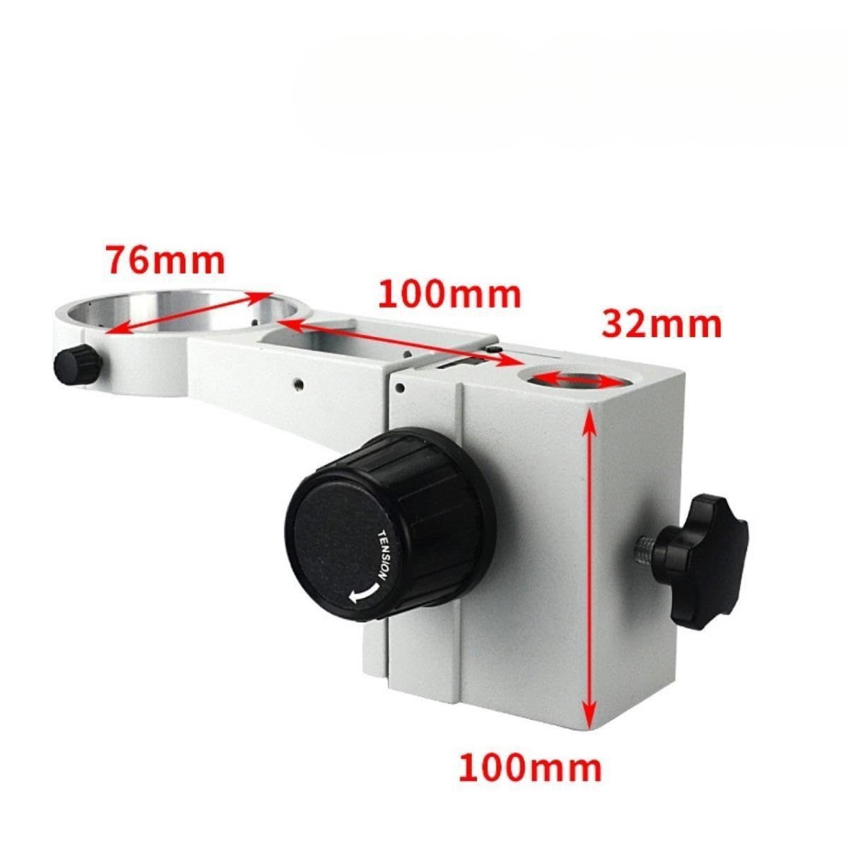 B Baosity Microscopio Soporte Estante Fijador Universal Compatible con Varios Microscopios Y Fácil Instalación Adecuado para Laboratorios Talleres Oficinas, Blanco