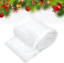 Artificial Snow Rug 40 x 150 cm Christmas Snow Blanket, Artificial Snow for Christmas Decorations and Winter Displays, Fake Snow Carpet for Villages and Christmas Scenes