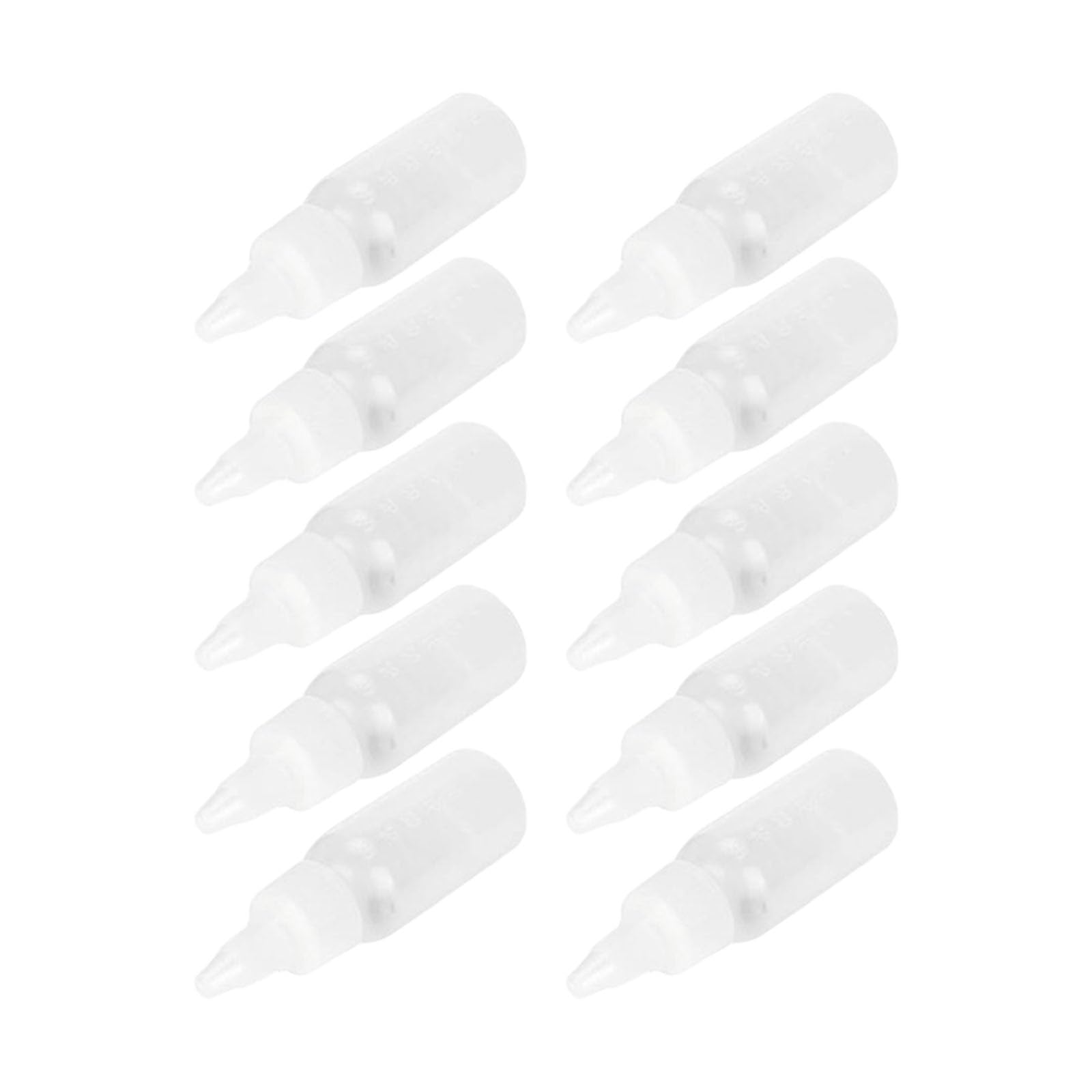 NVOQILIN 10pc Paint Bottles Large Capacity Leak Proof Nozzle 30ML Empty Containers for Efficient Painting Project Paint Containers