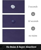 Vista 2 de Tapete para comedero de mascotas, absorbente, para tazón de alimentos y dispensador de agua del perro, no deja manchas, se seca rápido