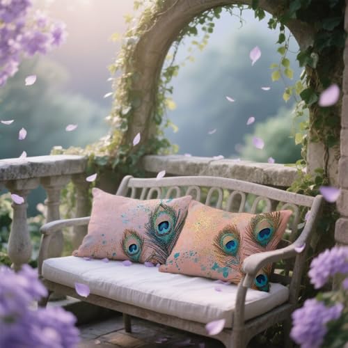 Protege oreiller 60x90cm rose imperméable contre humidité terrasse - 5