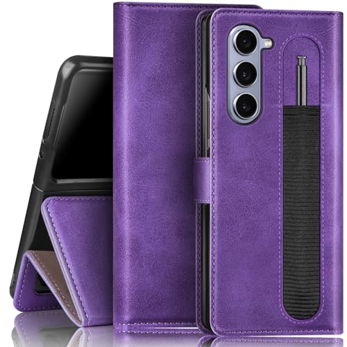 Étui Samsung Galaxy Z Fold 6 5G avec porte-cartes de crédit et protection RFID