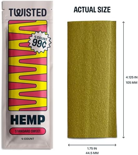Miniatura 8 de Twisted Hemp Envolturas  Dulce  Paquete de 15  4 envolturas por paquete