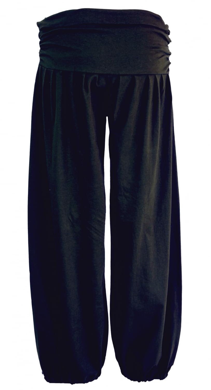Goa Psytrance Hose, Sommerhose, Yogahose, Pluderhose, Damen, rostrot