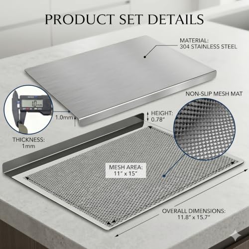 Tabla de Cortar de Acero Inoxidable en Forma L 39.9x30 cm miniatura 2