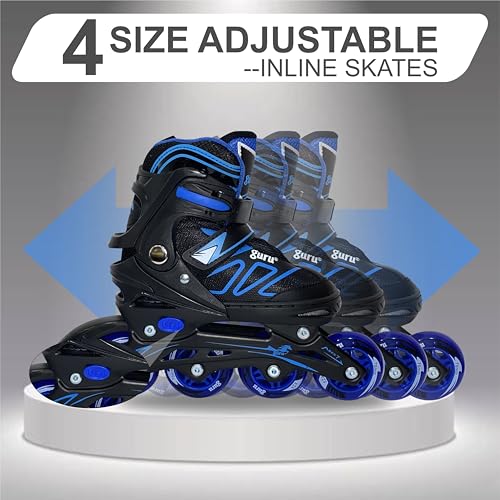 Image of GURU Inline Skates, Inline Skates Wheels for Kids & Adults Medium Size in-line Skates