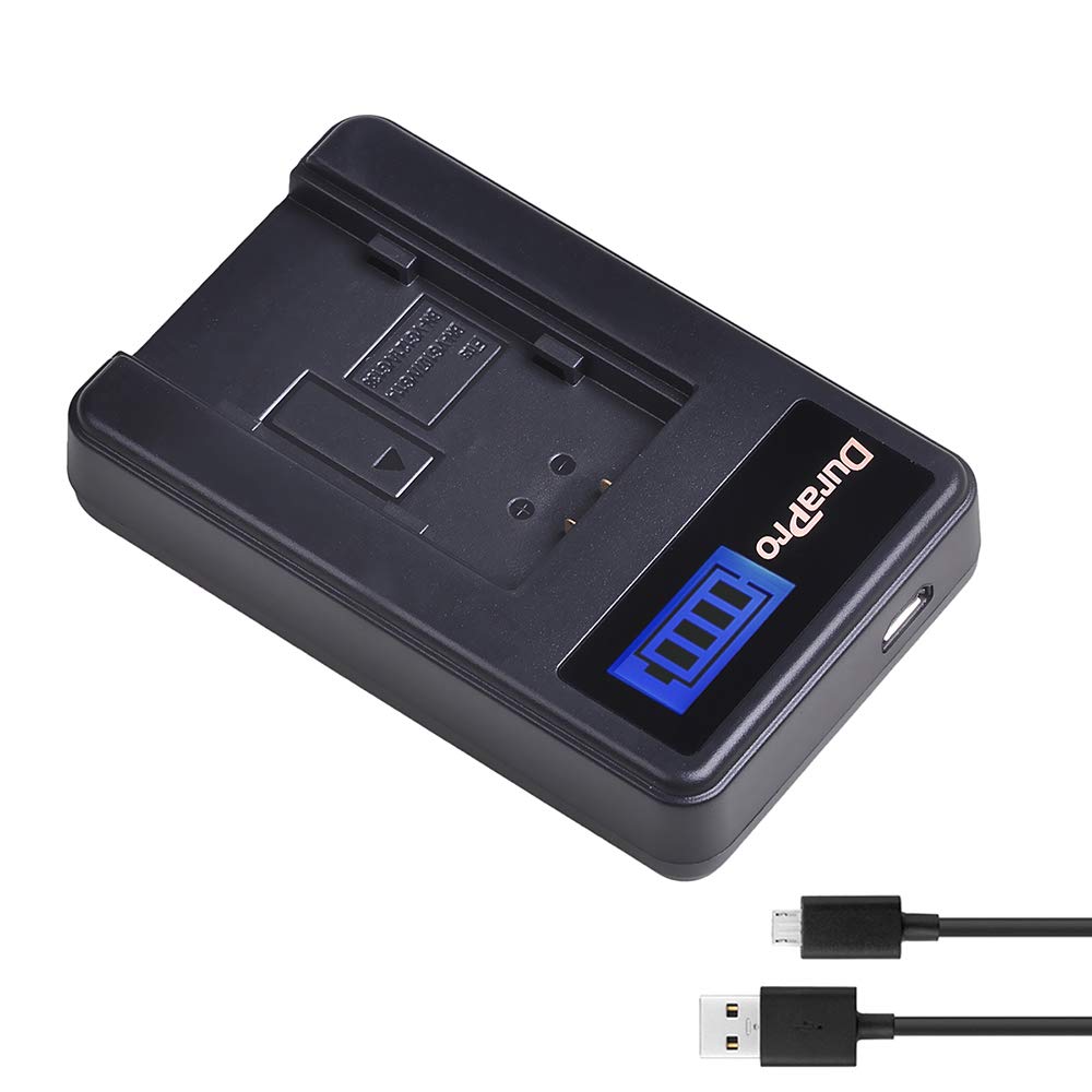 DuraPro 1 batterie 2900 mAh BN-VG121 BN-VG121 + chargeur USB LCD pour appareils photo numériques JVC GZ-E10 GZ-E100 GZ-E100SEU GZ-E105BEK GZ-E105BEU GZ-E105REK GZ-E225-V comme BN-VG107 BN-VG10. 7U