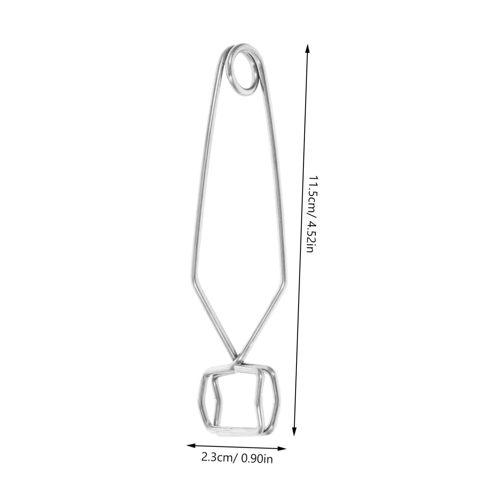 Ciieeo Pinces pour Tubes à Essai Ressort Auto-fermable 4 Pcs en Fer Argenté Résistance Haute Température pour Usage à Domicile et Scolaire