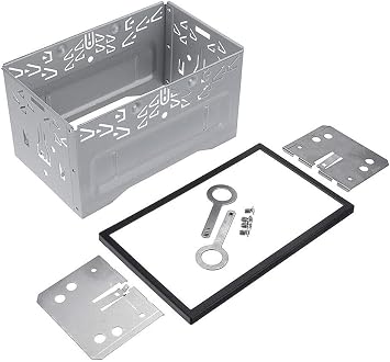 Universal Double 2DIN Car Stereo Radio DVD Player in Dash Installation Frame Mounting Kit Bracket Metal Cage