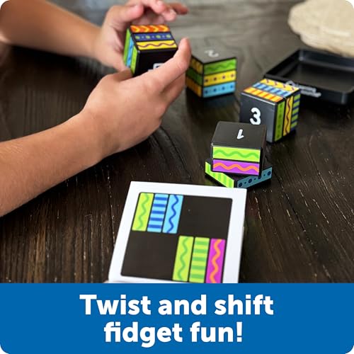 Image of Learning Resources Brainometry Cubed - 3D Brain Teaser Puzzles, Fidget Puzzle Game for Kids, Educational Games, Problem Solving Toys, Fidget Cube, Easy Puzzles for Kids,STEM Kits, Montessori