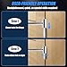 14-19mm (0.55-0.75in) Door Hinge Adjustment Tool - Heavy-Duty Hinge Adjustment Wrench, Door Gap Adjustment Tool for Flag Hinges Only, Ideal for Home Door Repair and Residential Door Hinge Tool