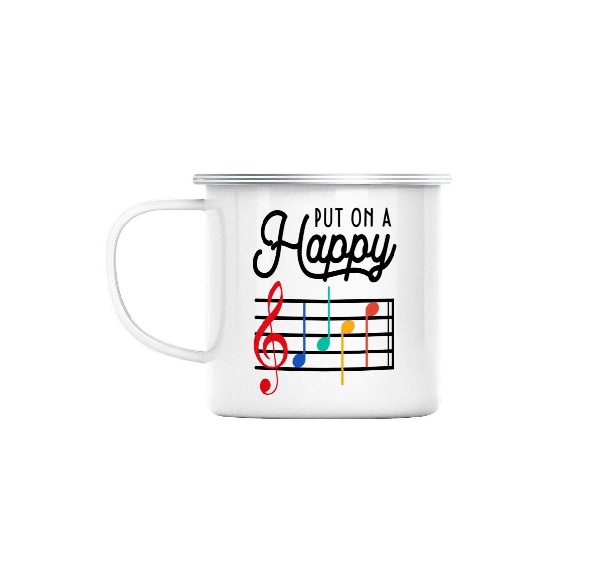 Tazza Da Campeggio In Metallo Smaltato – What The Phoque, Gioco Di Parole, 8,6 Cm - 2