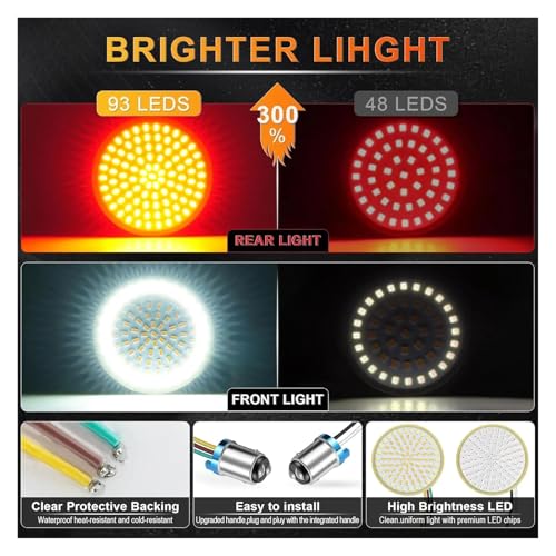 Bombillas LED rojas para solucionar problemas de visibilidad trasera en Sportster 5