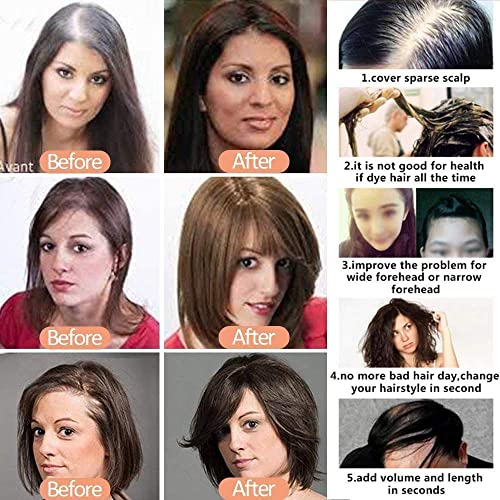 Elailite Hair Topper Donna in Lace con Frangia