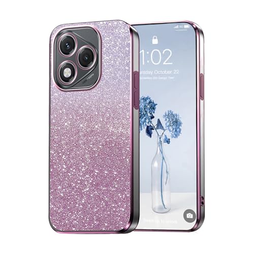 PanXCase Glitter Cover per Honor 400 Lite - Custodia Trasparente