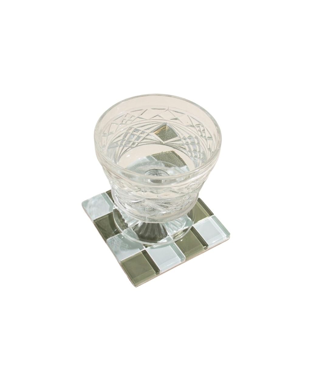 Coaster 2pcs Mosaic Coaster Vibrant Tile Beverage Coasters With Intricate Patterns For Home Decor Without Cup(Color1)
