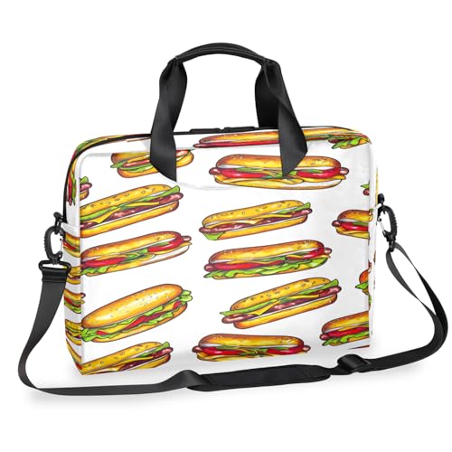 Maletín para portátil 16 pulgadas diseño hot dog resistente al agua miniatura 1