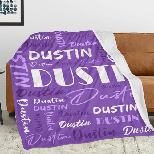 Personalized Blankets for Kids with Names Customized Blankets with Name for Adult Custom Blanket Gift for Birthday Christmas Valentines Day Gift