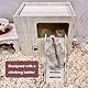 Hamster Haus Holz, Mehrkammernhaus, Spielplatz, 2 Etagen mit Leiter, Haus für Zwerghamster Rennmäuse Goldhamster Degus 20 * 14 * 21 cm