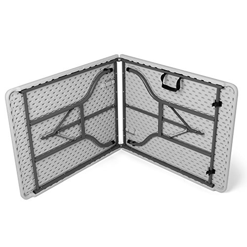 Park Alley Bierzeltgarnitur Gartenmöbel-Set, Festzeltgarnitur aus Kunststoff, Bierbank und Biertisch sind zusammenklappbar, Im Gartengarnitur Set enthalten sind: 2x Bierbank, 1x Biertisch, glatt weiß - 2