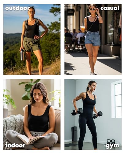 Image of Sexy Basics Women's Stretch Tank Tops | Multi Packs & Colors Sport Tanks