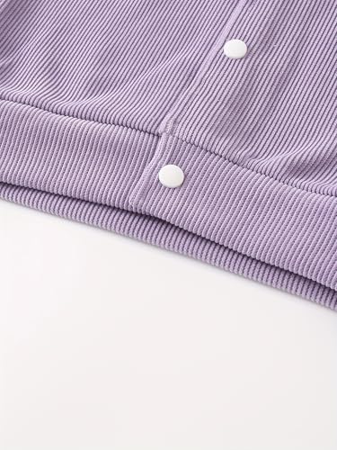 Girls 4 Pieces Sweatsuit Ribbed Tracksuit Hoodies Jacket Tops with Jogger Sweatpants Kids Casual Activewear4