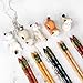 MEANT2TOBE Chopsticks and Chopstick Holder, Cat Chopstick Holder - Japanese Style Chopsticks - Lucky Cat Chopsticks Rest Holder 5 Cats - Lucky Cat Chopsticks, Japanese Chopstick with Lucky Cat Rest