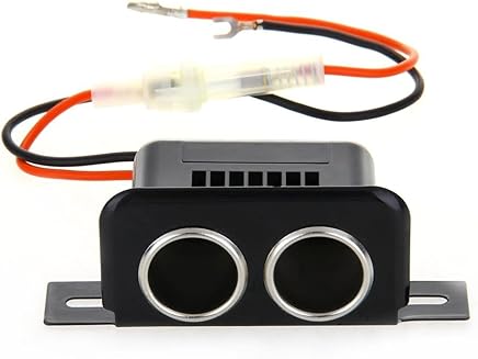 Semoic Adaptador Encendedor de Cigarrillos Doble de Coche Auto 12V 10.5x5x4cm Semoic Adaptador Encendedor de Cigarrillos Doble de Coche Auto 12V 10.5x5x4cm
