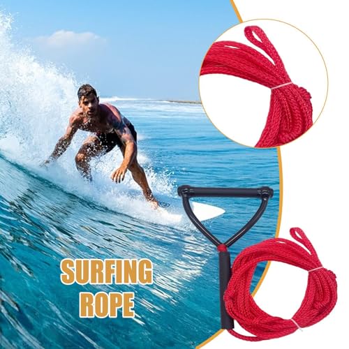 Corda de surf para barco, corda de surf com alça | Corda de reboque para wake surf com alça | Corda