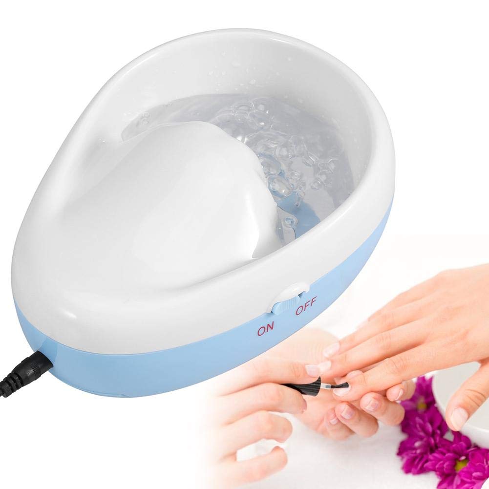 Nail Bubble Bowl, Electric Nail Soaking Bowl Manicure Hand Massage Spa Soak Nail Polish Remover Softening Machine Nail Art Tool for Beauty Salon and Home
