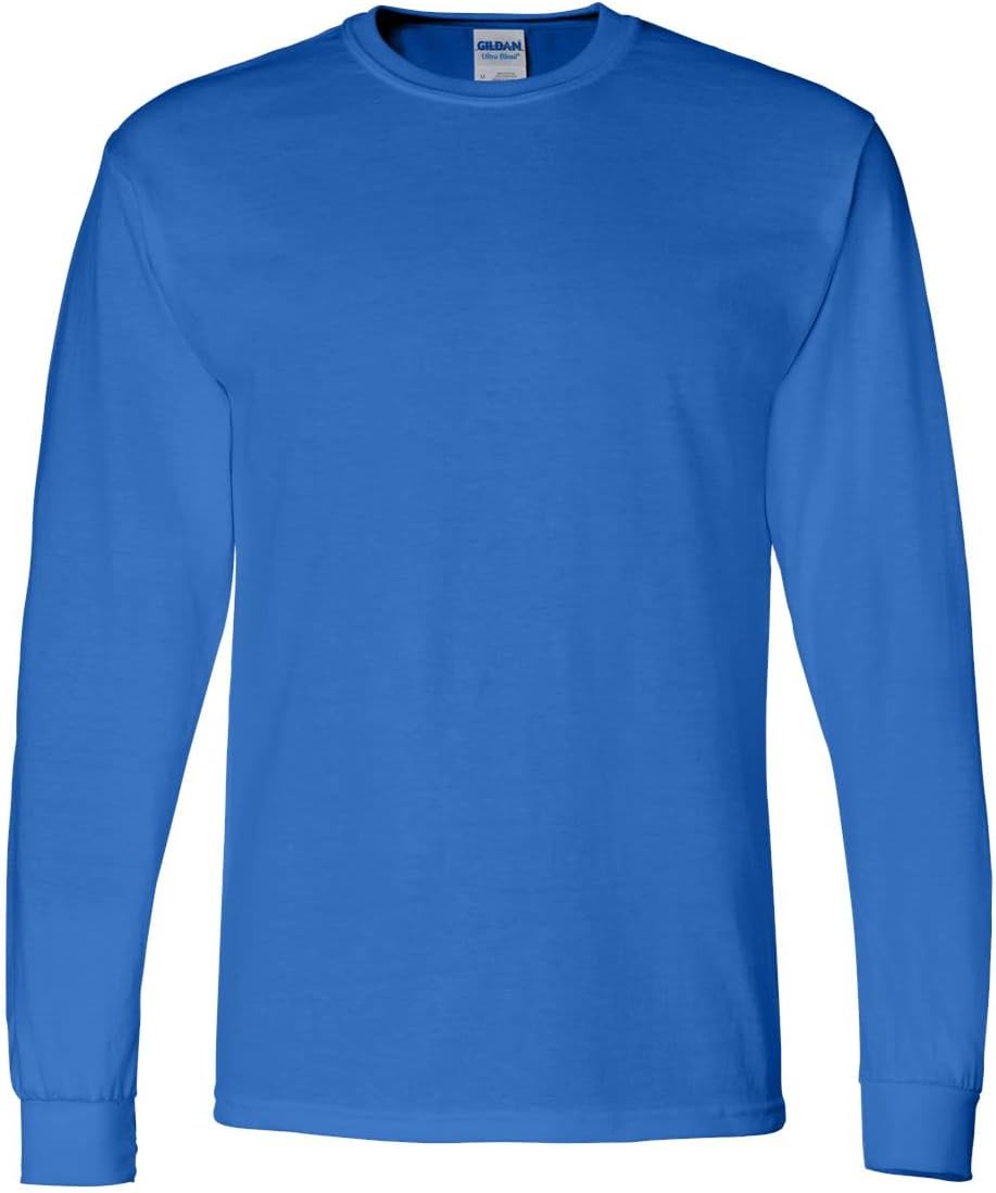 Gildan - DryBlend 50/50 Long Sleeve T-Shirt 2-Pack 8400-2XL-Royal-SFTYGREEN